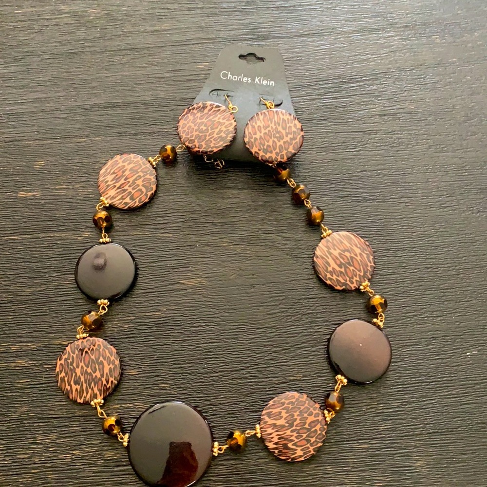 Cheetah Print Jewelry Set